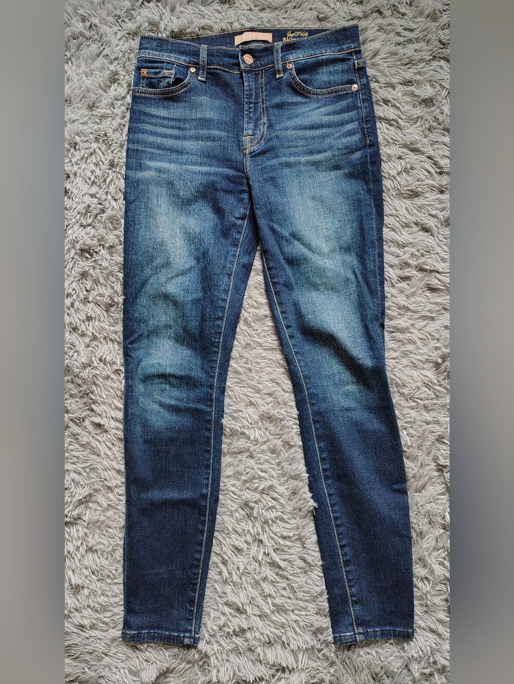 7 FAM 7 For All Mankind B(Air) The Ankle Skinny Women's Jeans Size 27 X 29